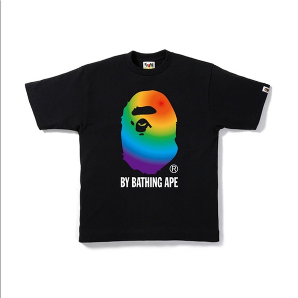 bape rainbow shirt